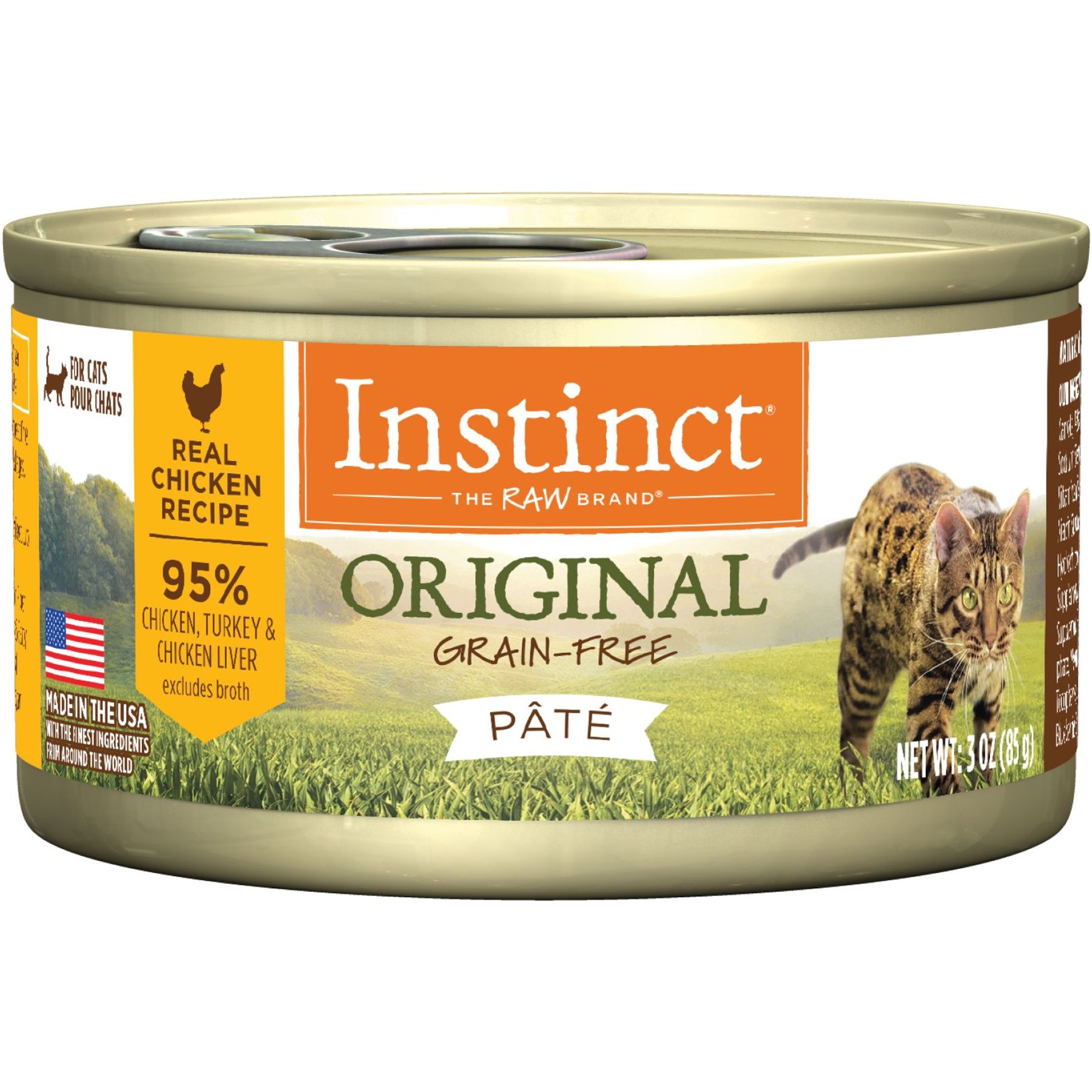 Instinct Original Real Chicken Recipe Grain Free Pate Wet Cat Food