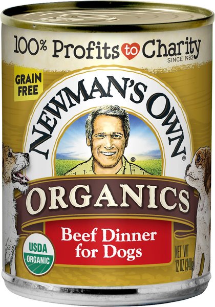 NEWMAN S OWN Organics Grain Free Beef Canned Dog Food 12 oz case