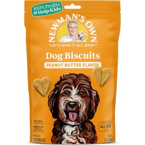 Newman's Own Peanut Butter Flavor Medium Size Dog Treats, 10-oz