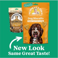 Newman's Own Peanut Butter Flavor Medium Size Dog Treats, 10-oz slide 2 of 6
