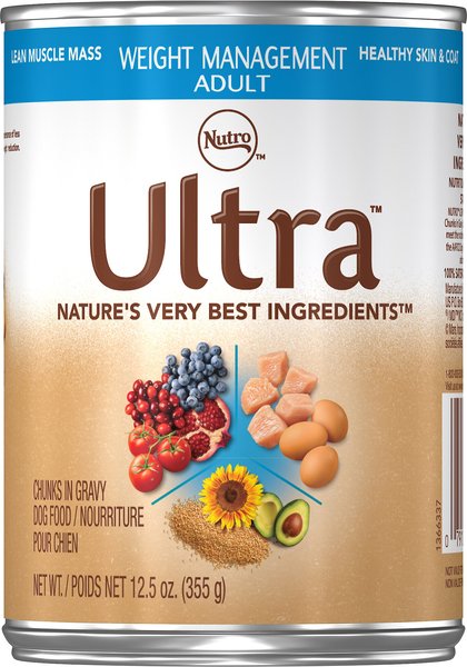 Nutro ultra weight management chunks in gravy on sale canned dog food