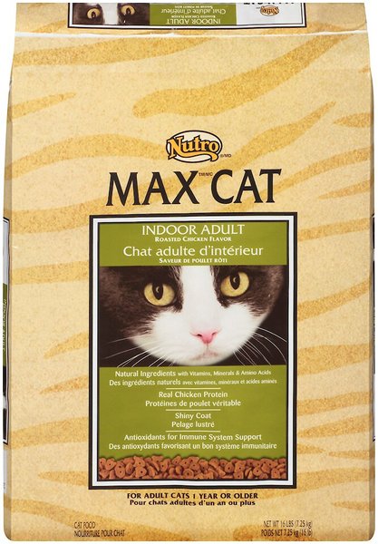 NUTRO Max Indoor Adult Roasted Chicken Flavor Dry Cat Food 16 lb