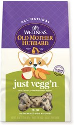 Old Mother Hubbard by Wellness Classic Just Vegg'N Natural Mini Oven-Baked Biscuits Dog Treats, 20-oz bag
