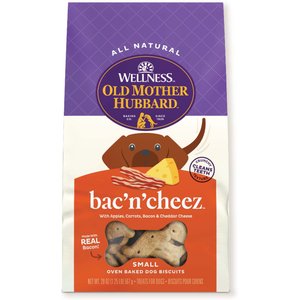 OLD MOTHER HUBBARD by Wellness Classic P Nuttier Natural Small Oven Baked Biscuits Dog Treats 20 lb box Chewy