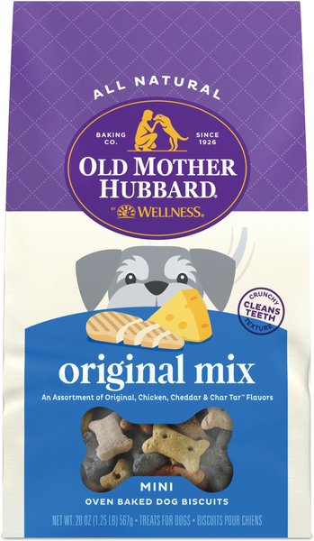 Old Mother Hubbard by Wellness Classic Original Mix Natural Mini Oven-Baked Biscuits Dog Treats, 20-oz bag slide 1 of 11