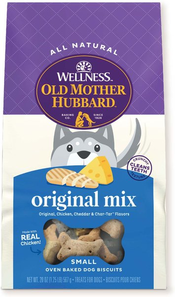 Old Mother Hubbard by Wellness Classic Original Mix Natural Small Oven-Baked Biscuits Dog Treats, 20-oz bag slide 1 of 11