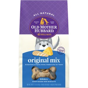 Old Mother Hubbard by Wellness Classic Original Mix Natural Small Oven-Baked Biscuits Dog Treats, 20-oz bag