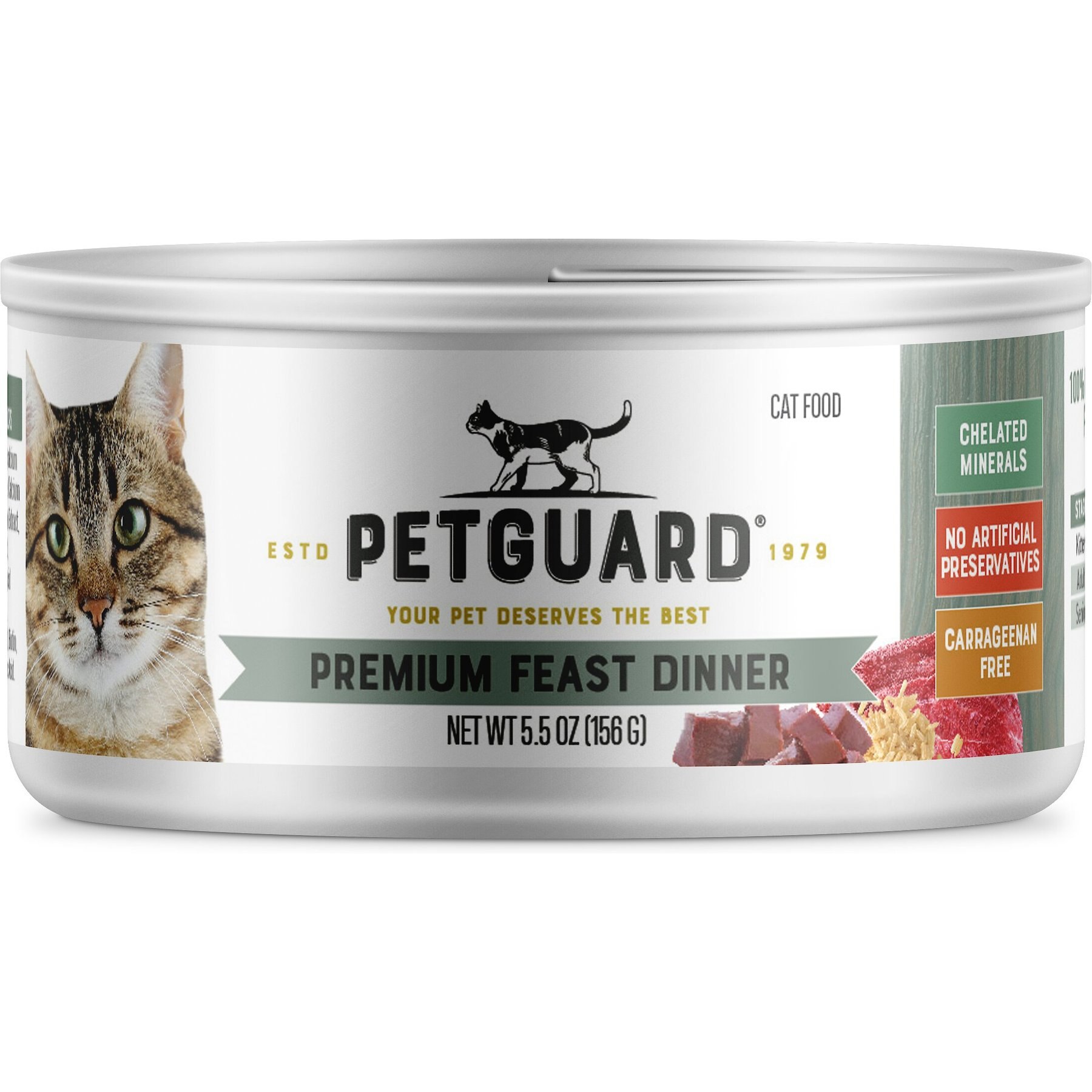 PETGUARD Premium Feast Dinner Canned Cat Food 5.5 oz case of 24