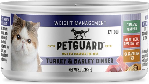 PetGuard Weight Management Turkey Barley Dinner Canned Cat Food