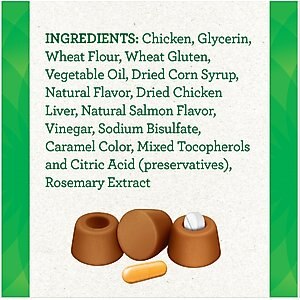 Greenies Pill Pockets Feline Natural Salmon Flavor Soft Adult Cat Treats, 45 count