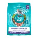 Purina ONE +Plus Hairball Formula Natural Adult Dry Cat Food, 16-lb bag