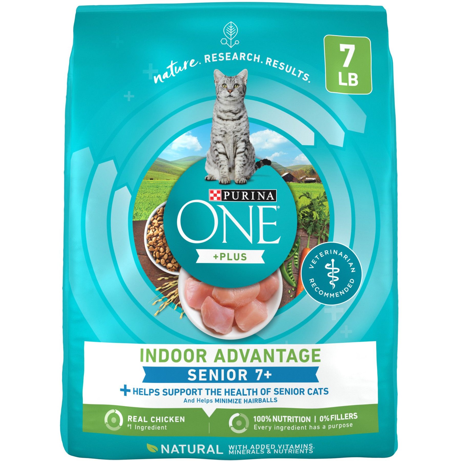 PURINA ONE Indoor Advantage Senior 7 High Protein Natural Dry