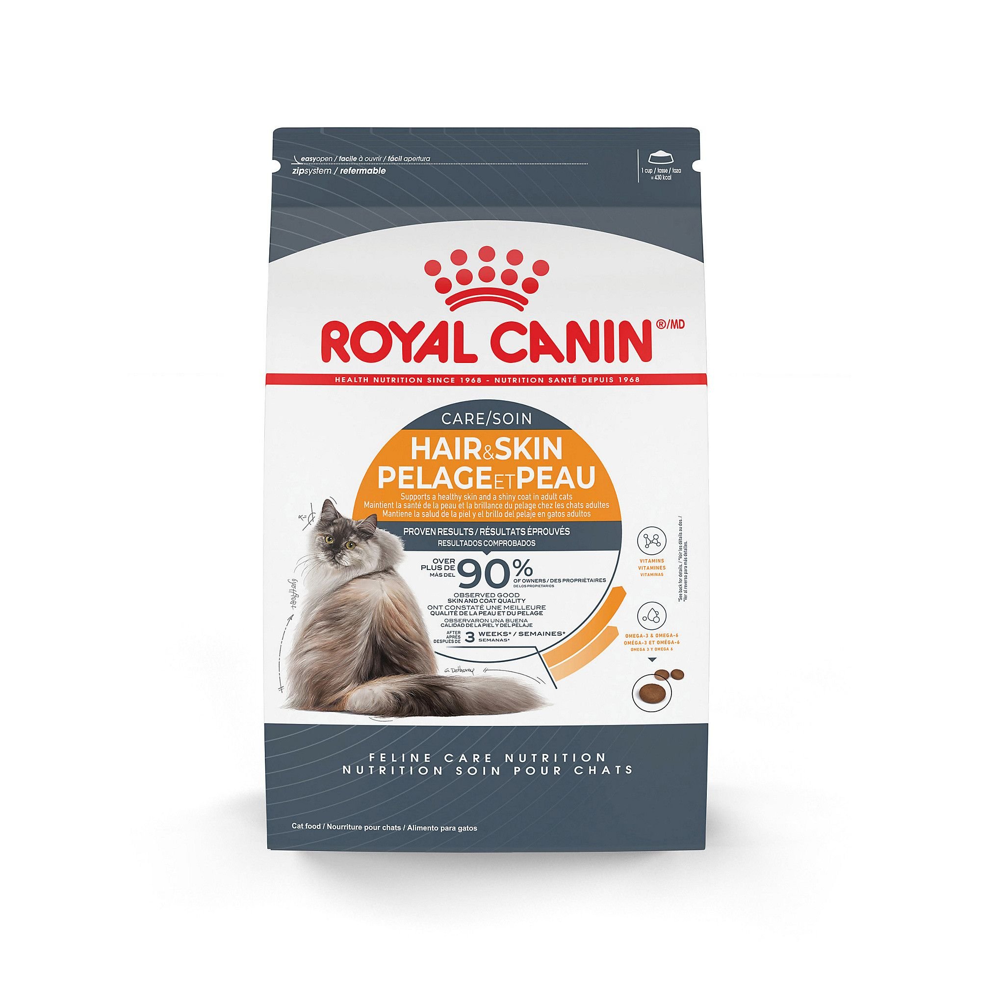 ROYAL CANIN Feline Care Nutrition Hair Skin Care Dry Cat Food