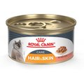 Royal Canin Feline Care Nutrition Hair & Skin Care Thin Slices in Gravy Canned Cat Food, 3-oz, case of 24