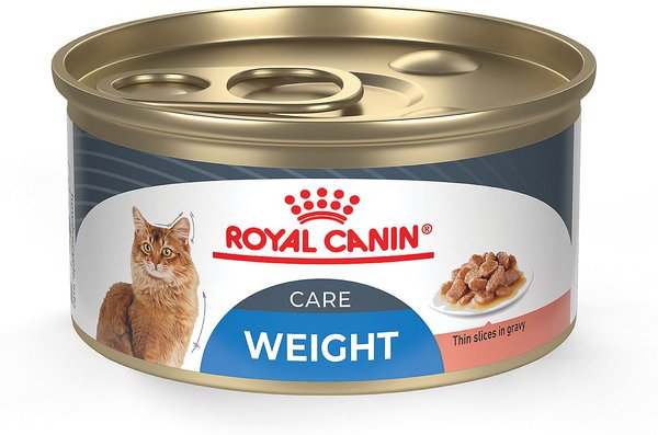 Royal Canin Feline Care Nutrition Weight Care Adult Thin Slices in Gravy Canned Cat Food, 3-oz, case of 24 slide 1 of 7