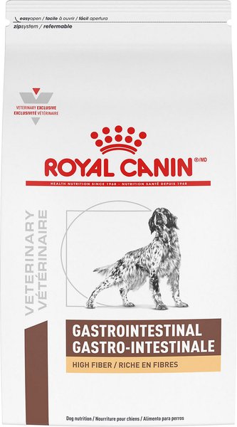 Royal Canin Veterinary Diet Adult Gastrointestinal High Fiber Dry Dog Food, 17.6-lb bag slide 1 of 11