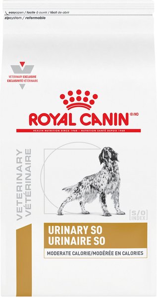 Royal Canin Veterinary Diet Adult Urinary SO Moderate Calorie Dry Dog Food, 17.6-lb bag slide 1 of 9