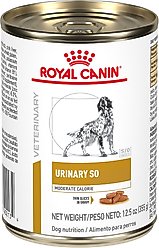 Royal Canin Veterinary Diet Adult Urinary SO Moderate Calorie Thin Slices In Gravy Canned Dog Food, 12.5-oz, case of 24