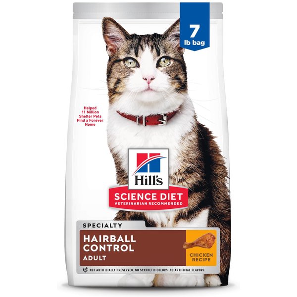 HILL'S SCIENCE DIET Adult Urinary & Hairball Control Chicken Recipe Dry ...