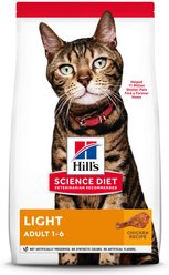 Hill's Science Diet Adult Light Chicken Recipe Dry Cat Food, 4-lb bag