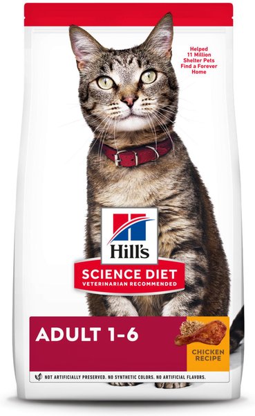 Hill's Science Diet Adult Chicken Recipe Dry Cat Food, 4-lb bag slide 1 of 10