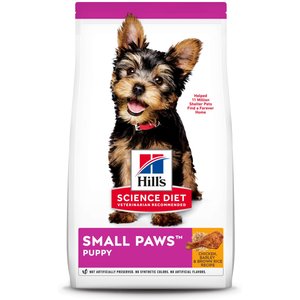 Hill’s Science Diet Puppy Small Paws Chicken Meal, Barley & Brown Rice Dry Dog Food, 15.5-lb bag
