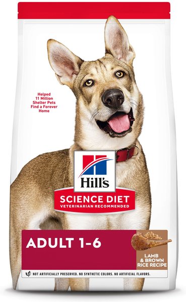 Hill's Science Diet Adult Lamb Meal & Brown Rice Recipe Dry Dog Food, 15.5-lb bag slide 1 of 10
