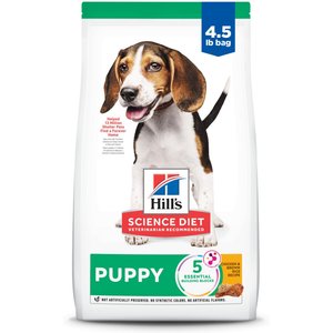 Hill's Science Diet Puppy Chicken & Brown Rice Recipe Dry Dog Food, 4.5-lb bag