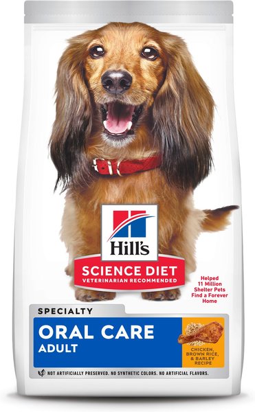Hill's Science Diet Adult Oral Care Dry Dog Food, 4-lb bag slide 1 of 10