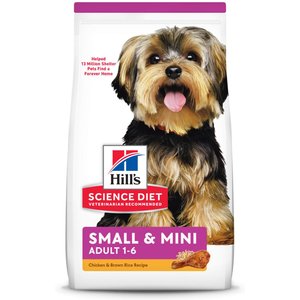 Hill's Science Diet Adult Small & Mini Chicken Meal & Rice Recipe Dry Dog Food, 15.5-lb bag