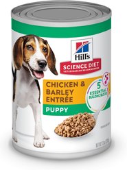 Hill's Science Diet Puppy Chicken & Barley Entree Canned Dog Food, 13-oz, case of 12