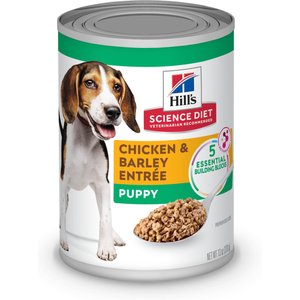 Hill’s Science Diet Puppy Chicken & Barley Entree Canned Dog Food, 13-oz, case of 12