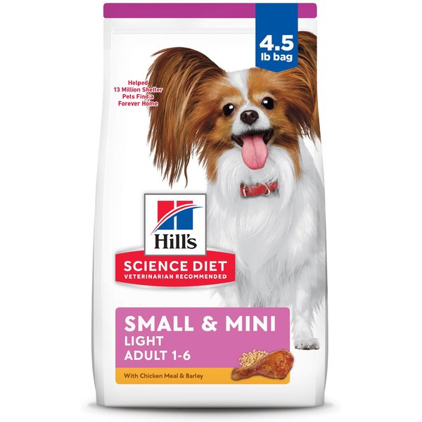 HILL'S SCIENCE DIET Adult Light Small & Mini With Chicken Meal & Barley ...