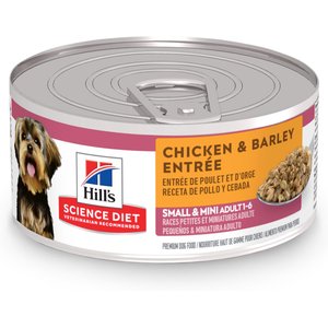 Hill's Science Diet Adult Small & Mini Chicken & Barley Entree Canned Dog Food, 5.8-oz, case of 24