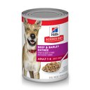 Hill's Science Diet Adult Beef & Barley Entree Canned Dog Food, 13-oz, case of 12