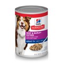 Hill's Science Diet Senior Adult 7+ Beef & Barley Entree Canned Dog Food, 13-oz, case of 12