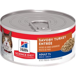 hill's science diet adult savory chicken entree canned cat food