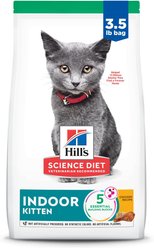 Hill's Science Diet Indoor Kitten Dry Cat Food, 3.5-lb bag