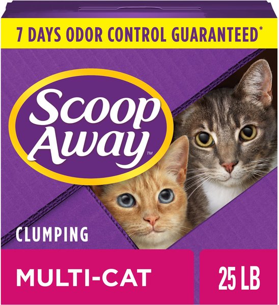 Scoop Away Multi-Cat Meadow Fresh Scented Clumping Clay Cat Litter, 25-lb box slide 1 of 9