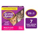 Scoop Away Multi-Cat Meadow Fresh Scented Clumping Clay Cat Litter, 25-lb box