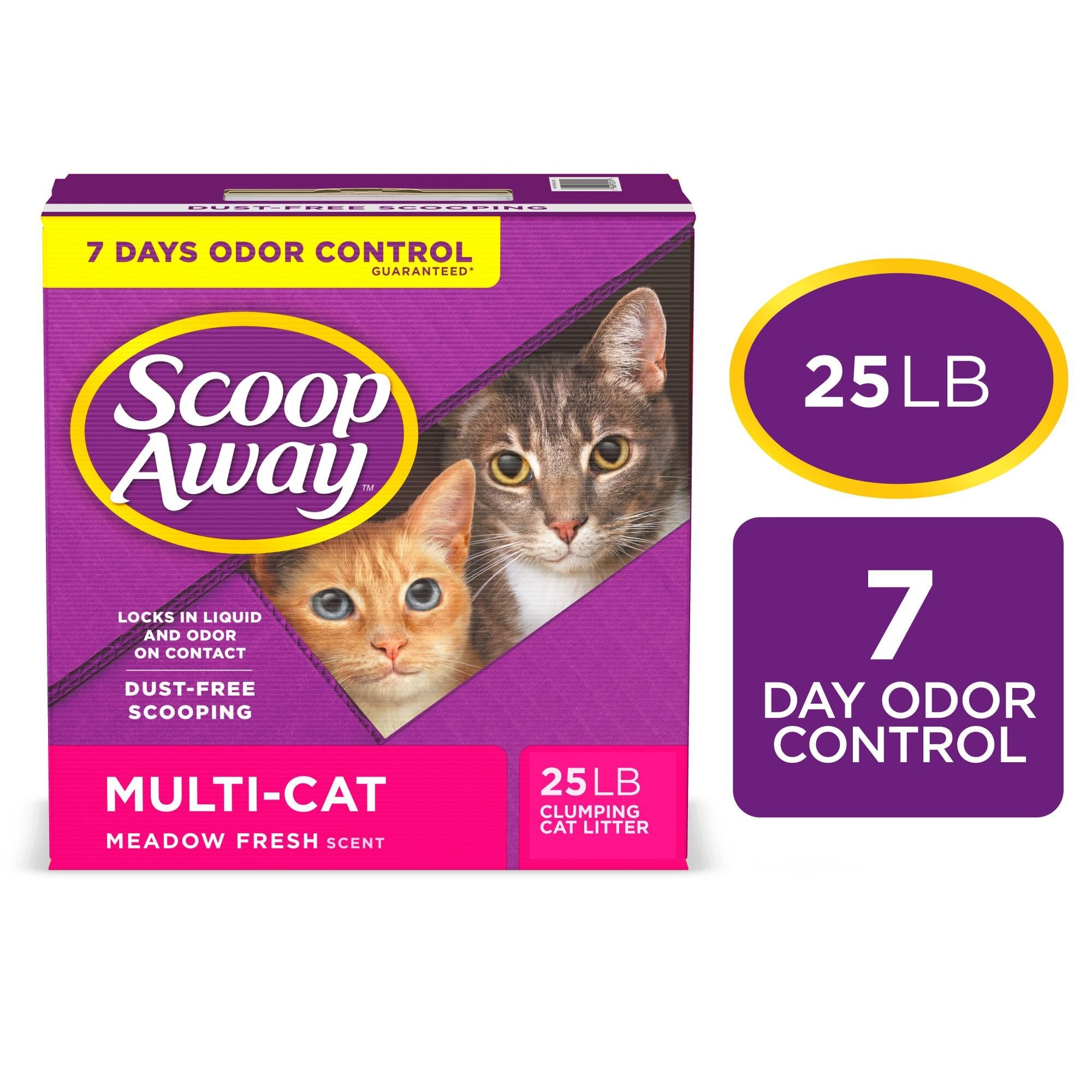 SCOOP AWAY MultiCat Meadow Fresh Scented Clumping Clay Cat Litter