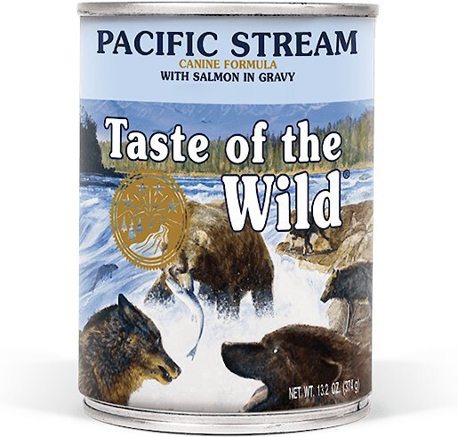 TASTE OF THE WILD Pacific Stream Canine Recipe with Salmon in Gravy Canned Dog Food 13.2 oz case of 12 Chewy