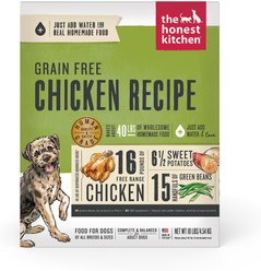 The Honest Kitchen Chicken Recipe Grain-Free Dehydrated Dog Food, 10-lb box