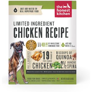The Honest Kitchen Limited Ingredient Diet Chicken Recipe Dehydrated Dog Food, 10-lb box