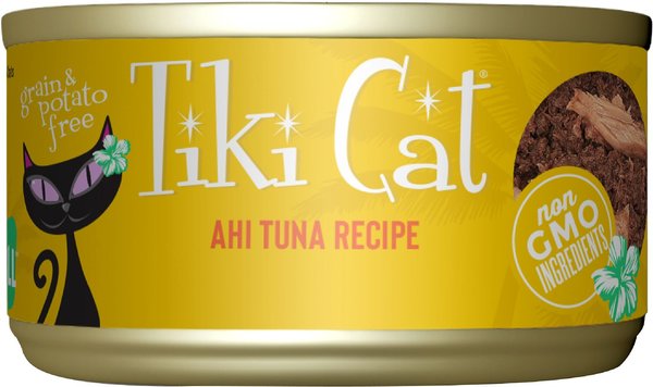 Tiki Cat Hawaiian Grill Ahi Tuna Grain-Free Canned Cat Food, 2.8-oz, case of 12 slide 1 of 10