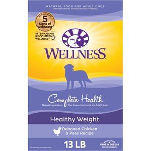 Wellness Complete Health Healthy Weight Deboned Chicken & Peas Recipe Dry Dog Food, 13-lb bag