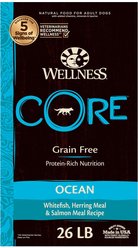 Wellness CORE Ocean Whitefish, Herring & Salmon Recipe Natural Dry Dog Food, 26-lb bag