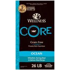 Wellness CORE Ocean Whitefish, Herring & Salmon Recipe Natural Dry Dog Food, 26-lb bag