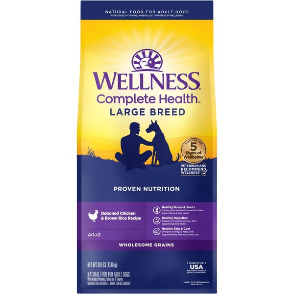 Wellness Grain-Free Complete Health Adult Deboned Chicken & Chicken Meal Recipe Dry Dog Food