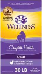 Wellness Complete Health Adult Deboned Chicken & Oatmeal Recipe Dry Dog Food, 30-lb bag slide 1 of 7